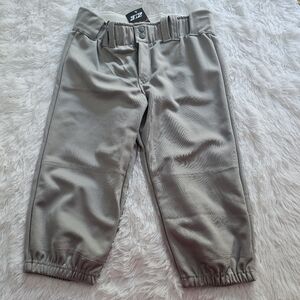 3n2 Gray baseball throwback knickers youth large